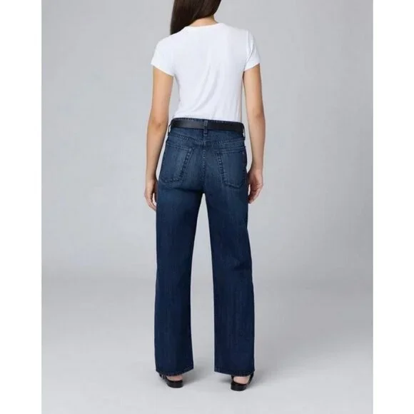 💕RAG & BONE💕 Lori Mid-Rise Wide-Leg Jeans ~ Dark Wash Blue 28 NWT
